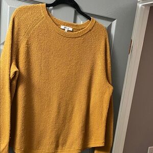 Madewell Mustard Crew Neck Sweater